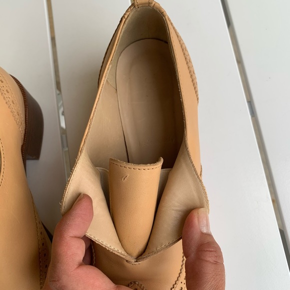 J. Crew Oxford shoes nude leather size 7.5 - Picture 16 of 16